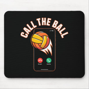 Funny Call The Ball Volleyball Leopard Ball Mom Mo Mouse Pad