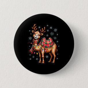 Funny Camel Christmas Cute Animal Lovers Holiday P 6 Cm Round Badge