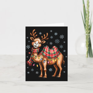 Funny Camel Christmas Cute Animal Lovers Holiday P Card