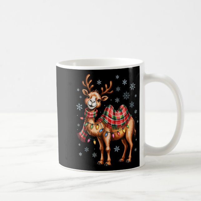 Funny Camel Christmas Cute Animal Lovers Holiday P Coffee Mug (Right)