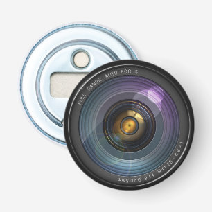 Funny Camera Lens Round Bottle Opener