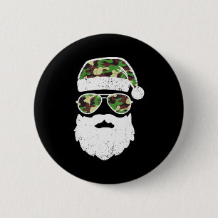 Funny Camo Christmas Pajama Funny Camo Matching Fa 6 Cm Round Badge