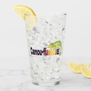 Funny Camou-flawless Chameleon Pun Glass