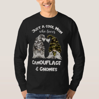 Funny Camouflage Gnomes For Cool Mum - Cute Gnomie T-Shirt
