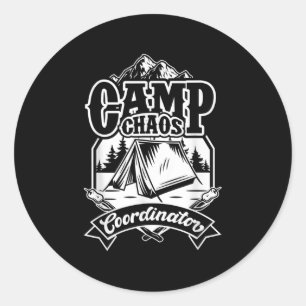 Funny Camp Chaos Counsellor Director Shirt Men Wom Classic Round Sticker