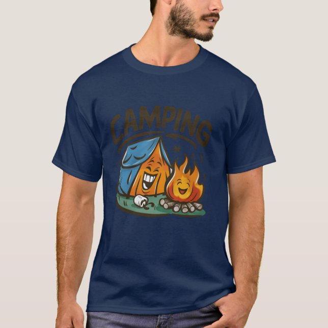 Funny Camp Fire funny T-Shirt (Front)