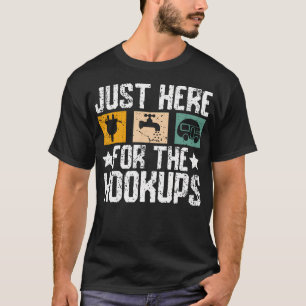 Funny Camp Rv Camper Camping I'M Just Here For The T-Shirt