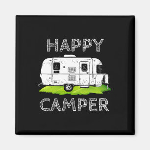 Funny Camper Gift Tee Happy Camping Lover Camp Vac Magnet