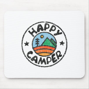 Funny Camper Happy Camping Lover Camp Vacation Shi Mouse Pad