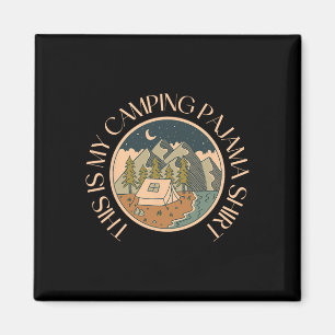 Funny Camper Happy Hiking Outdoors This Is My Camp Magnet