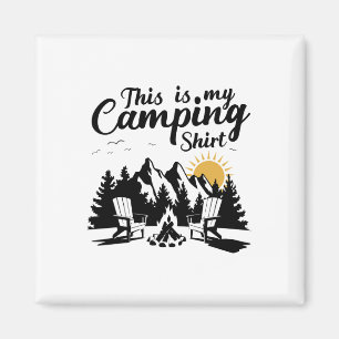 Funny Camper Hiking Nature Camping Rv This Is My C Magnet