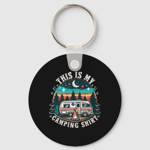 Funny Camper Hiking Nature Shirt This Is My Campin Key Ring