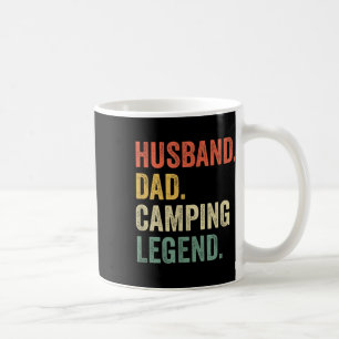 Funny Camper Husband Dad Camping Legend Vintage Fa Coffee Mug
