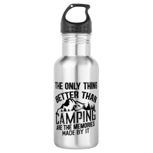 Funny camper slogan summer camping quotes 532 ml water bottle