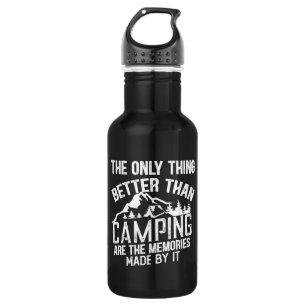 Funny camper slogan summer camping quotes 532 ml water bottle
