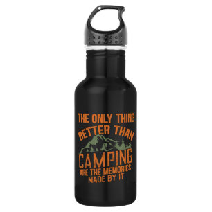 Funny camper slogan summer camping quotes 532 ml water bottle