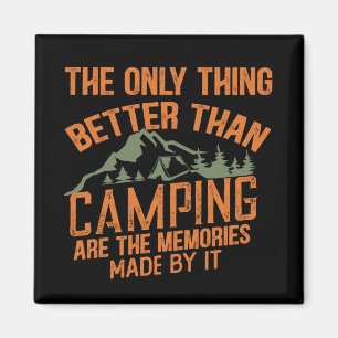 Funny camper slogan summer camping quotes magnet