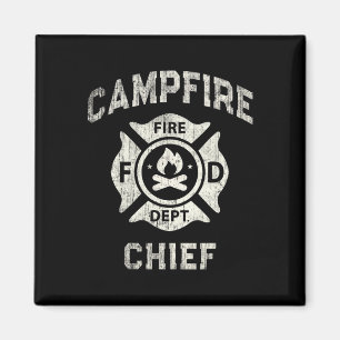 Funny Campfire Chief Hiking Summer Camp Director F Magnet