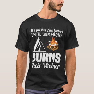 Funny Campfire Fire Weiner Camping T-Shirt