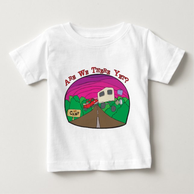 Funny Camping Baby T-Shirt (Front)