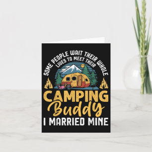 Funny Camping Camper Couple Camping Lovers Partner Card