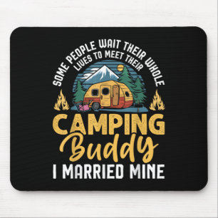 Funny Camping Camper Couple Camping Lovers Partner Mouse Pad