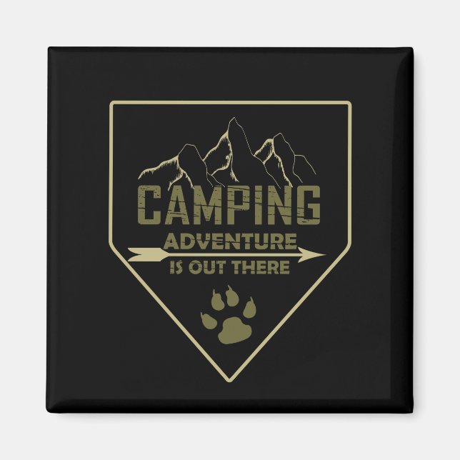 Funny camping camper sayings for campers magnet (Front)
