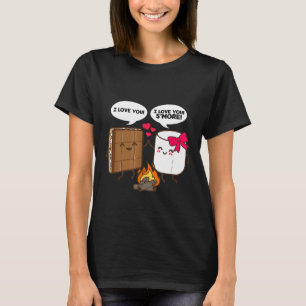 Funny Camping Campfire Couples Love T-Shirt