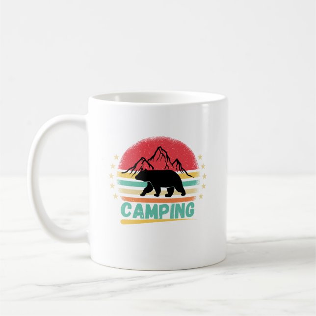 Funny camping,Camping Vibes Coffee Mug (Left)