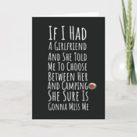 Funny Camping Cards For Men Camper For Him Humour