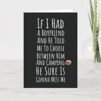 Funny Camping Cards For Women Camper For Her Girls