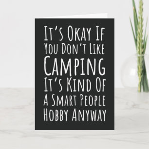 Funny Camping Cards Nature Camper Campfire Outdoor