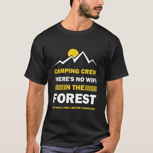 Funny Camping Crew Family Outdoor Vacation T-Shirt (Front)