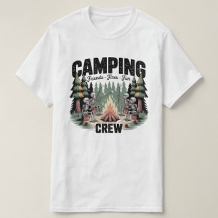 Funny Camping Fires Friends Fun Camping Crew T-Shirt
