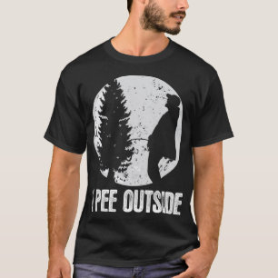 Funny Camping For Men I Pee Outside Inappropriate T-Shirt