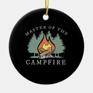Funny Camping Gift Ceramic Ornament