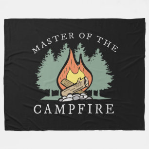 Funny Camping Gift Fleece Blanket
