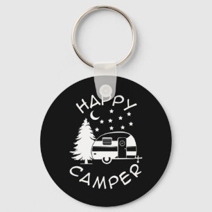 Funny Camping Hiking Lover Present Happy Camper 20 Key Ring