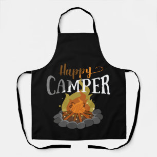 Funny Camping Hiking Lover Present Happy Camper Apron