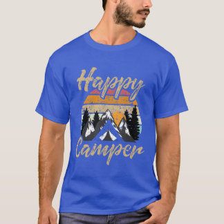 Funny Camping Hiking Lover Present Happy Camper Gi T-Shirt