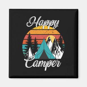 Funny Camping Hiking Lover Present Happy Camper Vi Magnet