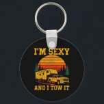 Funny Camping I'm Y And I Tow It Rv Camper  Key Ring<br><div class="desc">Funny Camping I'm Y And I Tow It Rv Camper</div>