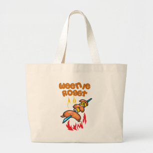 Funny Camping Large Tote Bag