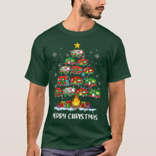 Funny Camping Merry Christmas ree Camper Family Xm T-Shirt