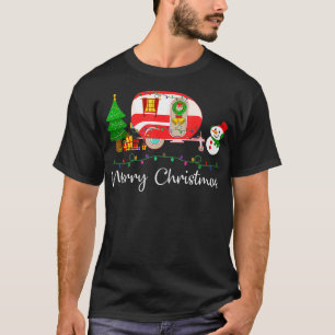 Funny Camping Merry Christmas Tree Camper RV T-Shirt
