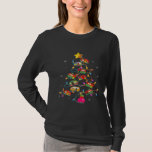 Funny Camping Merry Christmas Tree Camper Snowman  T-Shirt<br><div class="desc">Funny Camping Merry Christmas Tree Camper Snowman Rv Lights  1</div>