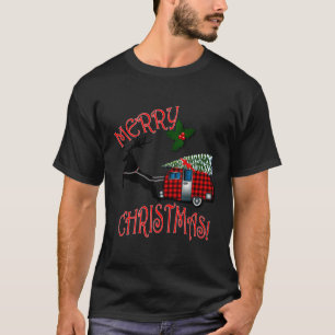 Funny Camping Merry Reindeer Retro Gift For Christ T-Shirt