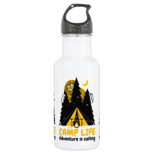 Funny Camping Monster – Camp Life Adventure 532 Ml Water Bottle