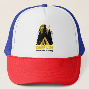 Funny Camping Monster – Camp Life Adventure Trucker Hat