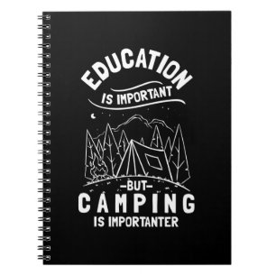Funny Camping Quote Notebook